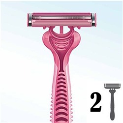 Станок для бритья одноразовый для ЖЕНЩИН Dʤɪˈlett Симпли ВИНУС-3 (2 шт.) (Оригинал)