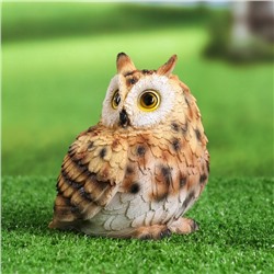 Садовая фигура из полистоуна «Филин», 14×13×11 см
