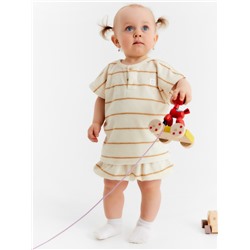 Костюм махровый (шорты и футболка) Крошка Я, рост 86-92 см, молочный