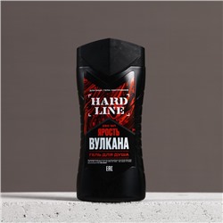 Подарочный набор косметики «Ярость вулкана», гель для душа 250 мл и мочалка для тела, HARD LINE
