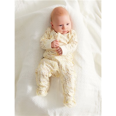 Боди детское с длинным рукавом MINAKU Nature, рост 62-68 см