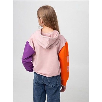 0684 роз Свитшот для девочек(116-140)