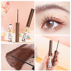 Тушь для ресниц КОРИЧНЕВАЯ с микрокистью