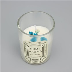 Ароматическая свеча в стакане Sweet Love, белый чай, цветы, 5.5×6.5 см, МИКС