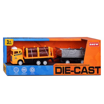 Машина "Лесовоз" металл, в коробке