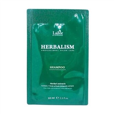 Lador Шампунь для волос успокаивающий в пробнике / Herbalism Shampoo Pouch, 10 мл 18715
