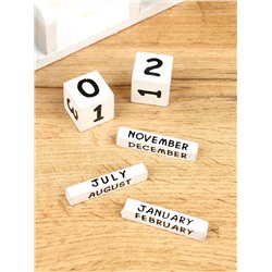 Календарь настольный «Котики рыбаки», 19×10×10 см, дерево