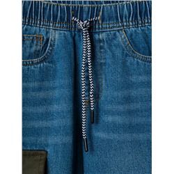 Брюки текстильные джинсовые для мальчиков