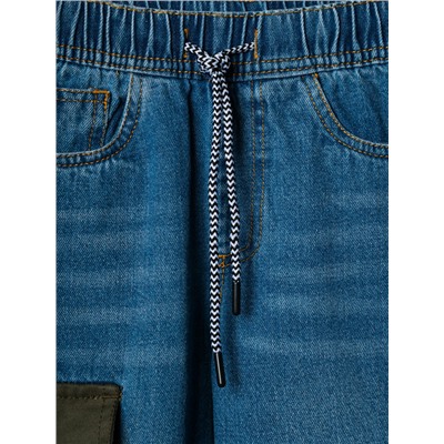 Брюки текстильные джинсовые для мальчиков