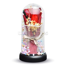 Светильник "Тюльпан" в коробке (красный)