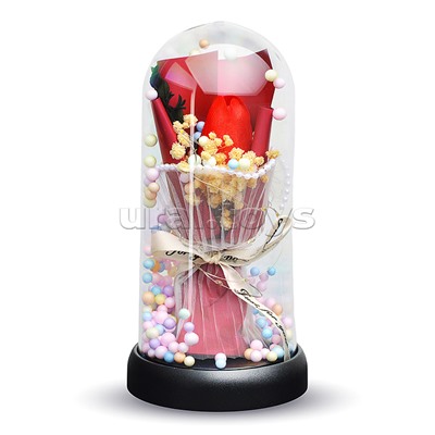 Светильник "Тюльпан" в коробке (красный)