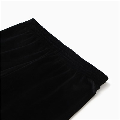 Костюм женский (свитшот, леггинсы) KAFTAN Plushy, размер 52-54, чёрный