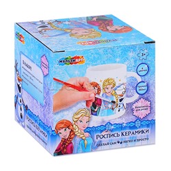 Кружка для росписи, 6 цв. "Снежная принцесса"