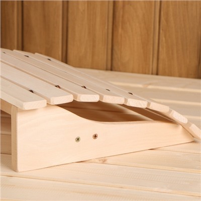 Подголовник анатомический для бани и сауны, 32×28×9.5 см, деревянный, «Добропаровъ»