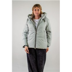 Теплая куртка с капюшоном арт.3052 (Бирюзовый)