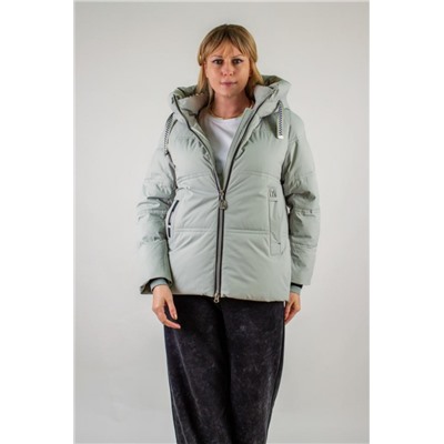 Теплая куртка с капюшоном арт.3052 (Бирюзовый)