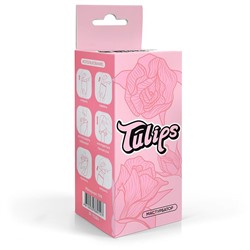 Белый нереалистичный мастурбатор в форме бутона цветка Tulips