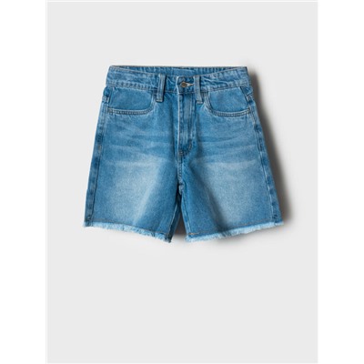 Шорты текстильные джинсовые для девочек