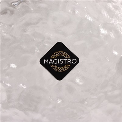 Миска Magistro «Вулкан», 400 мл, 13.5×13.5×6 см, стекло, прозрачная