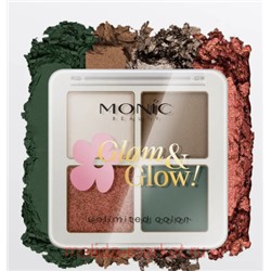 Monic Beauty Тени для век 4 цвета Glam@Glow Day Color тон 05 Kihg Stone