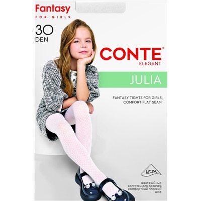 CONTE Колготки с ажурным геометрическим рисунком JULIA CONTE ELEGANT, 1234308