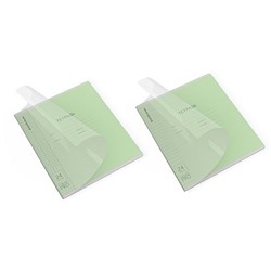 Тетрадь  24л клетка/линейка с пластиковой обложкой 64627 Классика CoverPrо fizzy, зеленая (Отгрузка кратно 10шт) ErichKrause