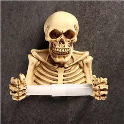 Держатель для туалетной бумаги «Скелет»