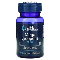 Life Extension, Мега ликопин, 15 мг, 90 капсул