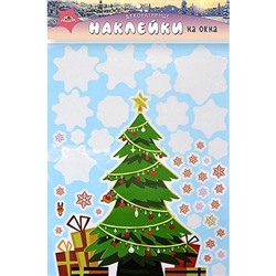 Наклейка на окно 30х40 см "Ёлочка" С3810-03 АппликА