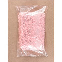 Кружево на сетке, 95 мм, 11±1 м, нежно-розовое