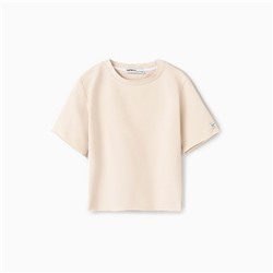 Футболка детская KAFTAN, размер 36 (134-140 см), бежевая