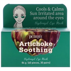 Petitfee, гидрогелевая маска для кожи вокруг глаз, с артишоком, смягчающий эффект, 30 пар (84 г)