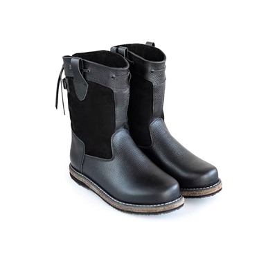 Сапоги мужские Барс, черные, на войлочная подошва