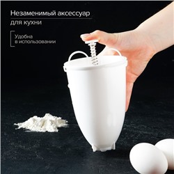 УЦЕНКА Форма для пончиков Доляна, 10×19 см, цвет белый