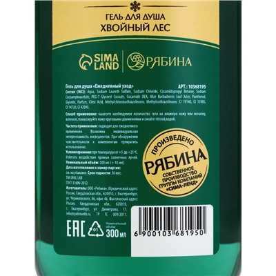 Гель для душа «Волшебные истории», аромат хвойный лес, 300 мл, URAL LAB