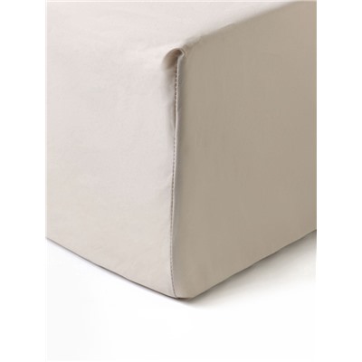 Простыня на резинке 2-спальная «Этель» Ivory, 180×200+30 см, перкаль