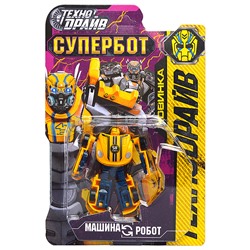 Робот трансформирующийся в машину, 12*22,5*5см., блистер