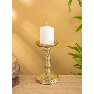 Подсвечник «Нью-Дели», 10×10×17 см, алюминий, золото