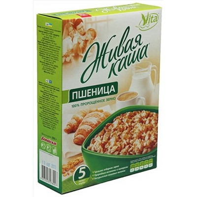 Каша пшеничная "Vita" пшеница пророщенное зерно 300г ЭКОПРОДУКТЫ, 1190538
