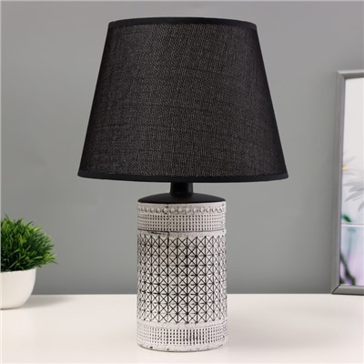 Настольная лампа «Торонто» Е14 40 Вт черный белый 22.5×22.5×35 см