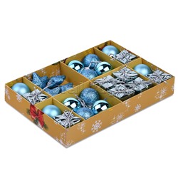 Набор новогодних украшений "Сияние" (3см.* 24шт.)