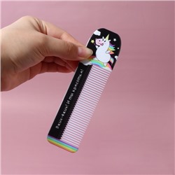 Расчёска фигурная «Единорог», 14.7×3.7(±1) см