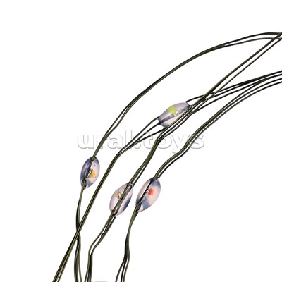 Электрогирлянда Роса 30м, 300 ламп, зеленый провод, цветная, пульт