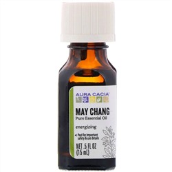 Aura Cacia, Чистое эфирное масло, литсея кубеба, 15 мл