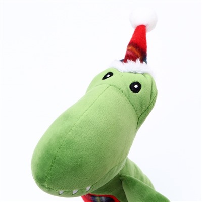 Мягкая игрушка для собак «Дино», 35×16 см, с пищалкой