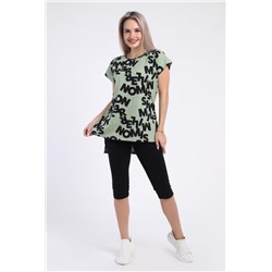 Костюм с бриджами - Буква - 796 (Оливковый)