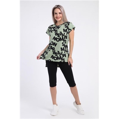 Костюм с бриджами - Буква - 796 (Оливковый)