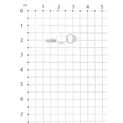 Кольцо из серебра с культ.жемчугом родированное 925 пробы к1608р1005
