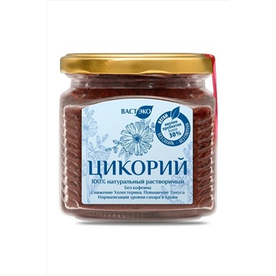 Цикорий натуральный растворимый, стекло 220г ЭКОПРОДУКТЫ, 1184355