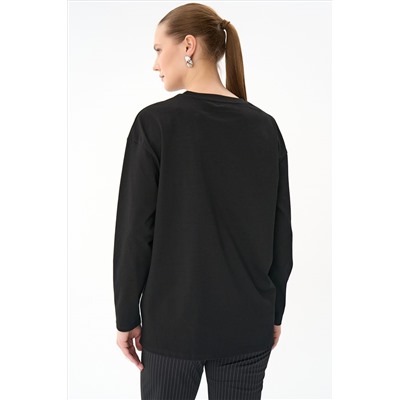 Лонгслив Эшли (чёрный)